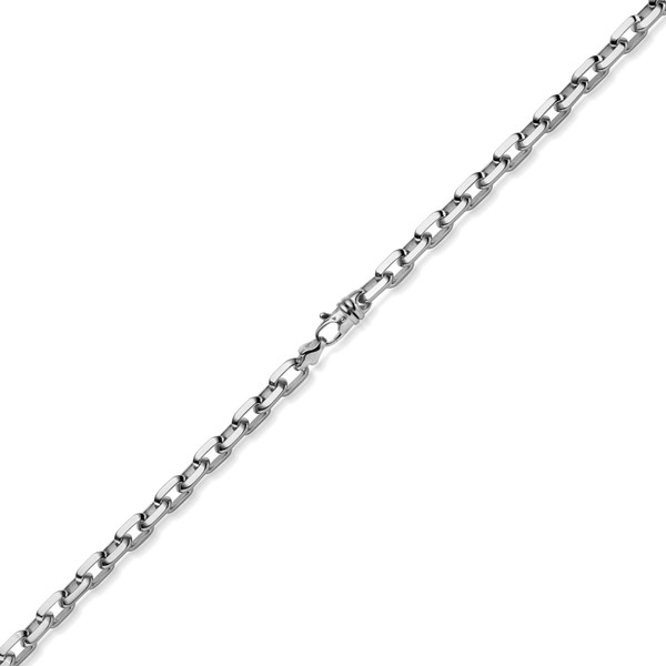 8.5mm Ankerktte aus 585 Weißgold massiv 65cm