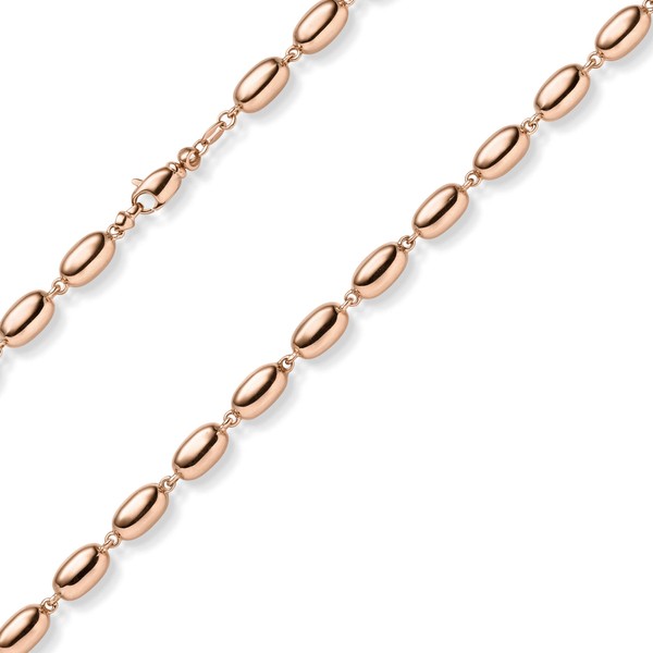 6.5mm Phantasie-Kette aus 585 Rotgold 50cm