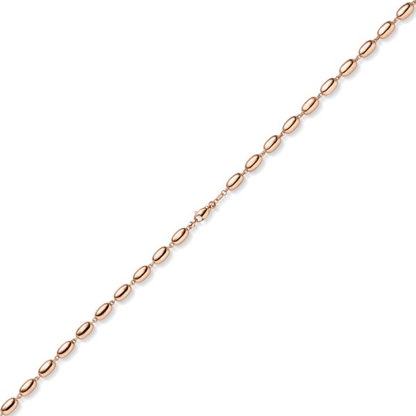 6.5mm Phantasie-Kette aus 585 Rotgold 50cm