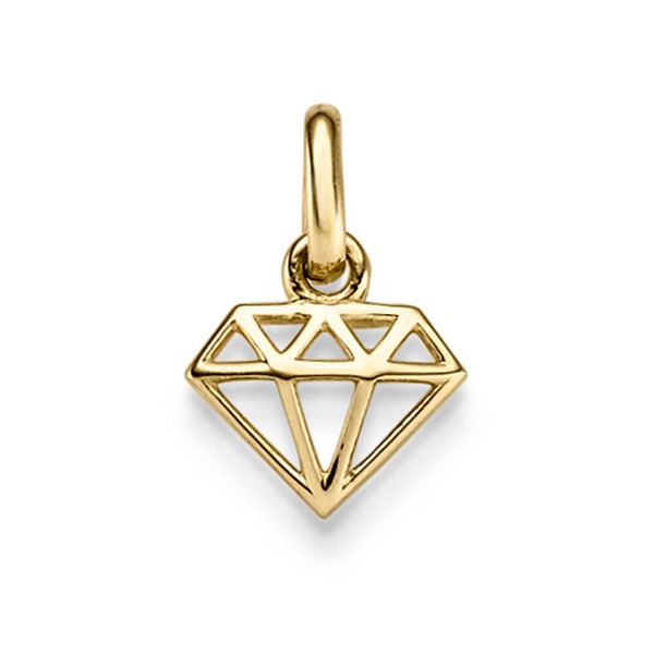 Anhänger Diamant Silhouette 9.5x15mm 585 Gelbgold