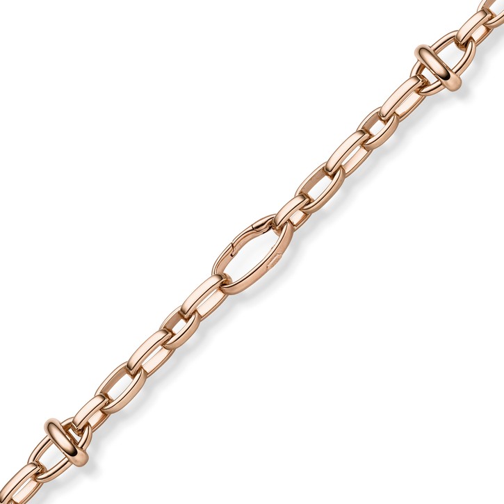 16mm Phantasie-Armband aus 585 Rotgold 21cm
