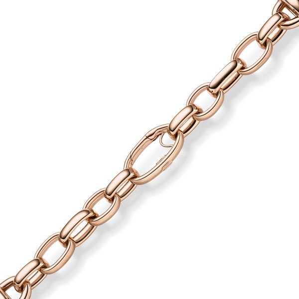 19.5mm Phantasie-Armband aus 585 Rotgold 21cm