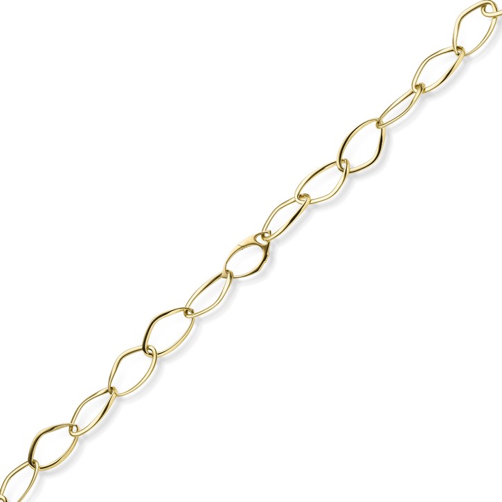 16.5mm Phantasie-Kette aus 585 Gelbgold 60cm