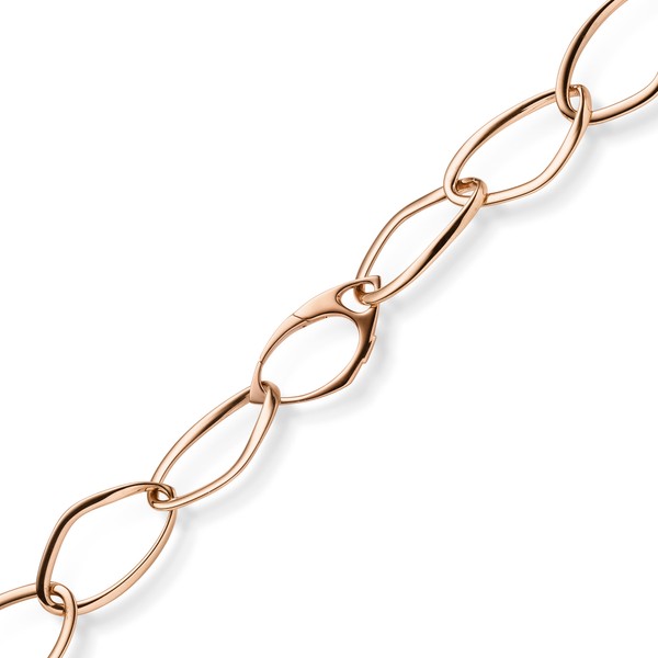 16.5mm Phantasie-Armband aus 585 Rotgold 22cm