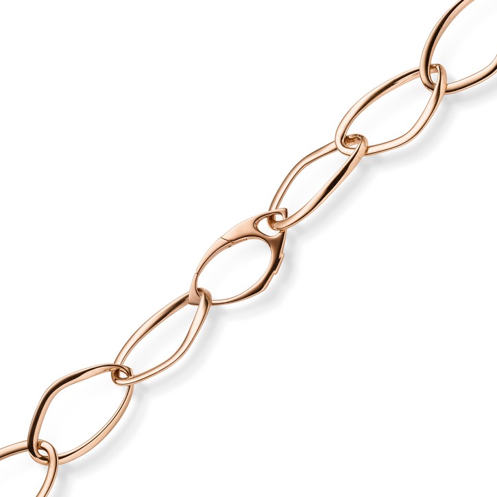 16.5mm Phantasie-Kette aus 585 Rotgold 60cm