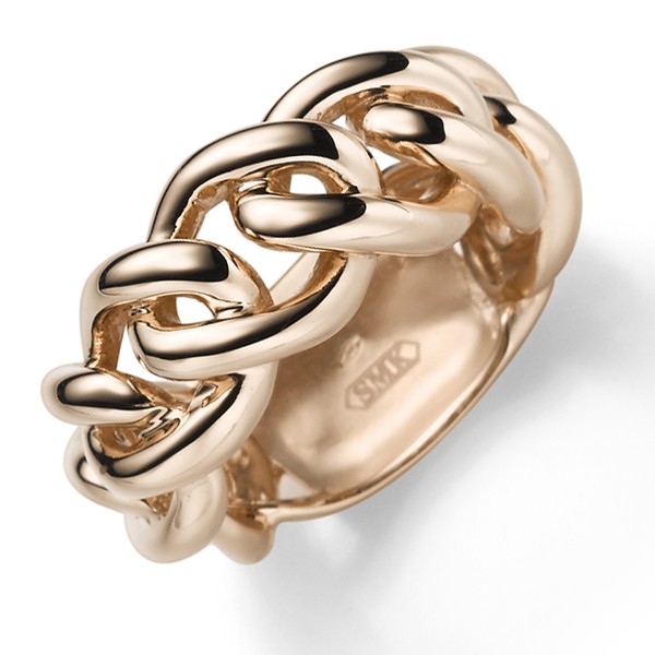 Ring Rund-Panzer aus 585 Rotgold Breite 11mm