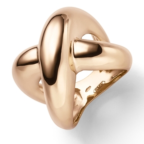 Breiter Ring aus 585 Gold Rotgold Breite 19,5mm gewölbt gekreuzt Breiter Ring aus 585 Gold Rotgold Breite 19,5mm gewölbt gekreuzt