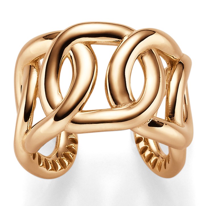 Ring aus 585 Rotgold Breite 17mm offen