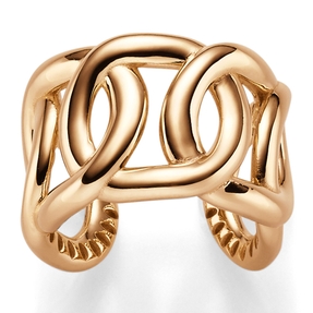 Breiter offener Ring Damenring aus 585 Gold Rotgold Breite 17mm Breiter offener Ring Damenring aus 585 Gold Rotgold Breite 17mm
