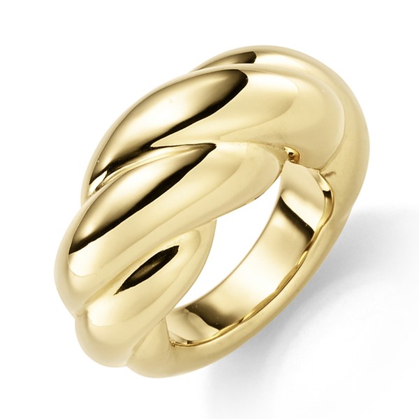 Ring aus 585 Gelbgold gewölbt glänzend