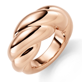 Ring Damenring aus 585 Gold Rotgold gewölbt glänzend hohl Breite 12mm Ring Damenring aus 585 Gold Rotgold gewölbt glänzend hohl Breite 12mm