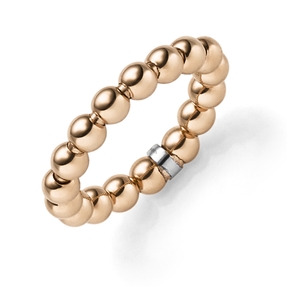 Ring Kugelring Damenring elastisch aus 585 Gold Rotgold Breite 4mm Ring Kugelring Damenring elastisch aus 585 Gold Rotgold Breite 4mm