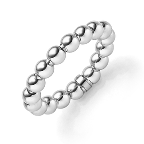 Ring Kugelring Damenring elastisch aus 585 Gold Weißgold Breite 4mm Ring Kugelring Damenring elastisch aus 585 Gold Weißgold Breite 4mm