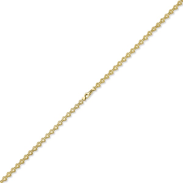 5.5mm Fantasie Herzen-Kette aus 585 Gelbgold 45cm