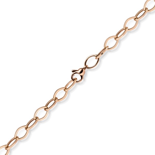 7mm Phantasie Armband aus 585 Rotgold 19cm