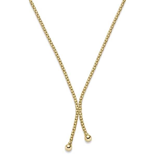 3.5mm Y-Kette aus 585 Gelbgold mattiert 45cm