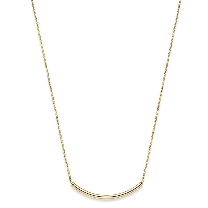 Collier mit Mittelteil 585 Gelbgold 45cm