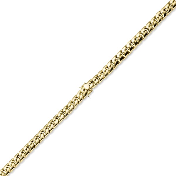 12.5mm Panzerkette aus 585 Gelbgold hohl 50cm
