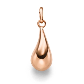 Anhänger Tropfen 19,5x6,6mm aus 585 Gold Rotgold glänzend schlicht Anhänger Tropfen 19,5x6,6mm aus 585 Gold Rotgold glänzend schlicht