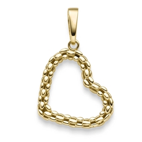 Anhänger Herz 29,5x18mm aus 585 Gold Gelbgold glänzend