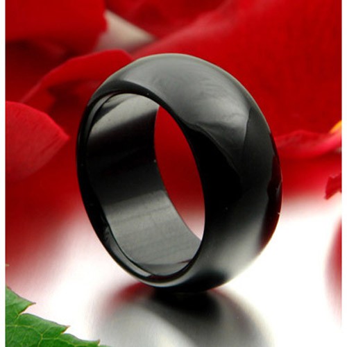 Ring aus echtem Onyx Unisex
