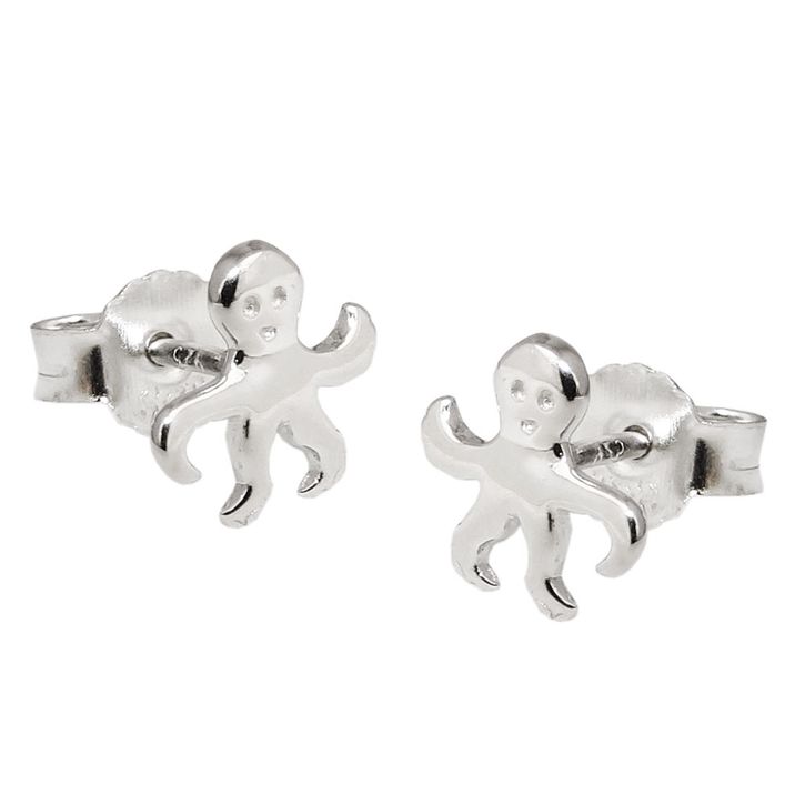 Ohrstecker Krake Octopus aus 925 Silber