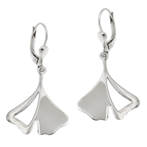 Ohrhänger Ginkgoblätter aus 925 Silber