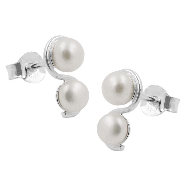 Ohrstecker mit je 2 Zuchtperlen 925 Silber