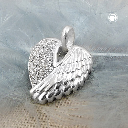 Anhänger Engelflügel aus 925 Silber