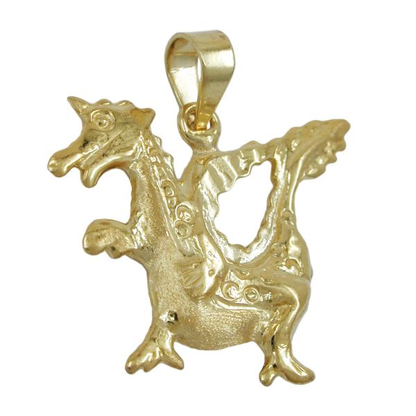 Anhänger Drache aus 375 Gelbgold