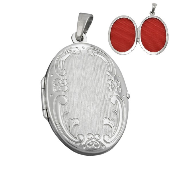 Medaillon zum Öffnen 925 Silber 22x17mm oval