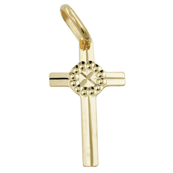 Anhänger Kreuz 18x10mm aus 375 Gold