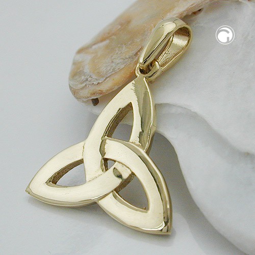 Anhänger Triquetra 375 Gold 14x15mm