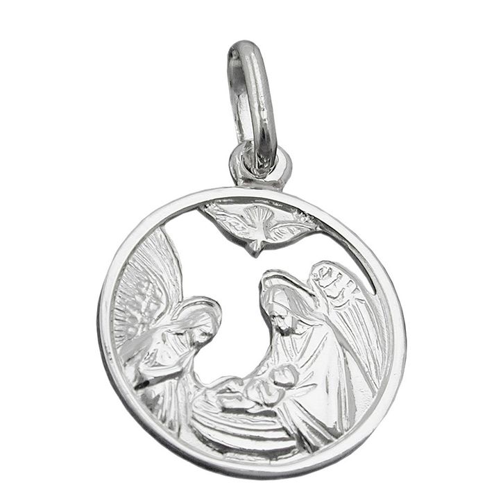Anhänger Maria und Josef mit Jesuskind 925 Silber