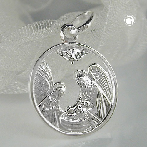 Anhänger Maria und Josef mit Jesuskind 925 Silber