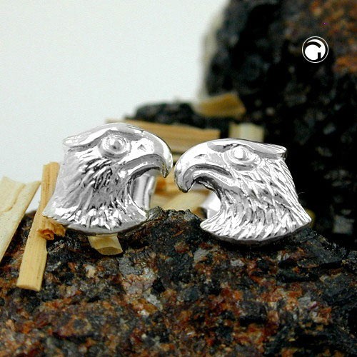 Ohrstecker Adler Adlerkopf aus 925 Silber