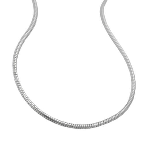 0.9mm Schlangenkette aus 925 Silber 40 cm