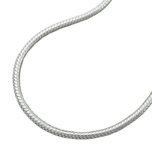 Kette Schlangenkette rund 925 Silber 38cm