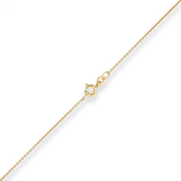 1.1mm Rund-Ankerkette aus 333 Gelbgold 42cm