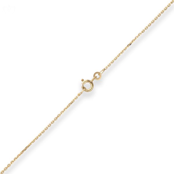 1.3mm Ankerkette diamantiert aus 333 Gelbgold 45cm