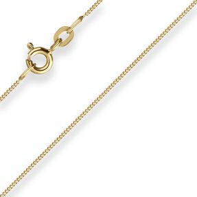 0,8mm Panzerkette Goldkette Collier Halskette aus 333 Gold Gelbgold 42cm