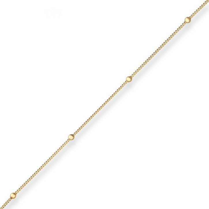 3.1mm Panzerkette Kugel aus 333 Gelbgold 18cm