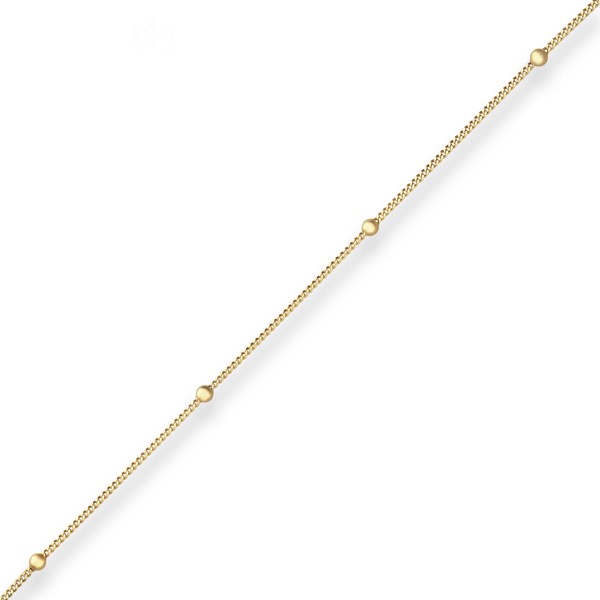 3.1mm Panzerkette Kugel aus 333 Gelbgold 18cm