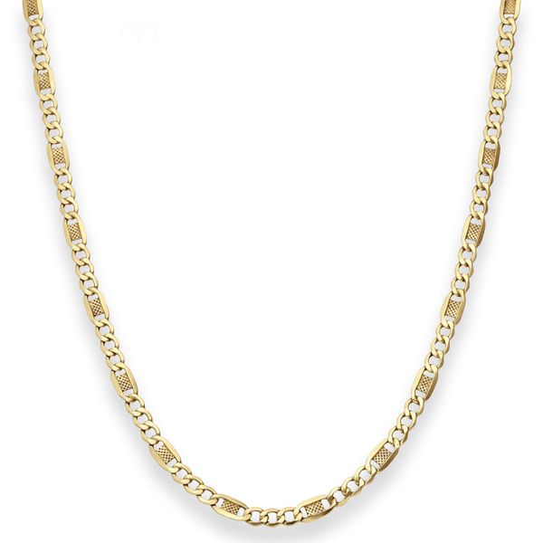3.8mm Fantasiekette aus 333 Gelbgold 50cm