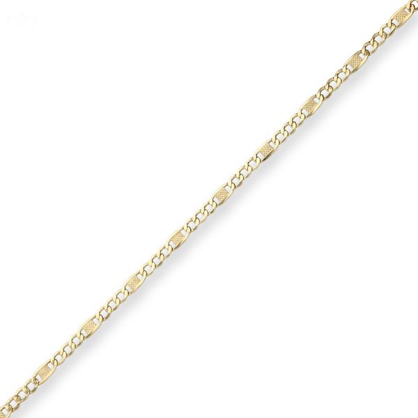 3.8mm Fantasiekette aus 333 Gelbgold 60cm