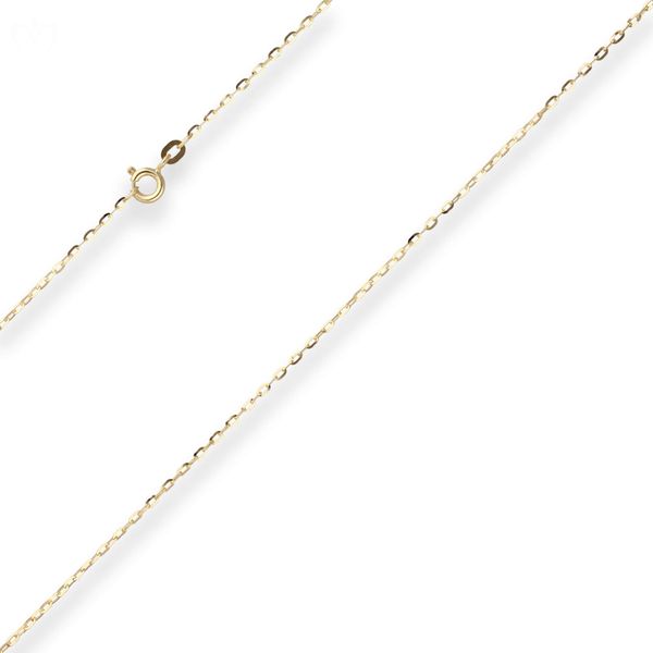 1.3mm Ankerkette flach aus 333 Gelbgold 42cm