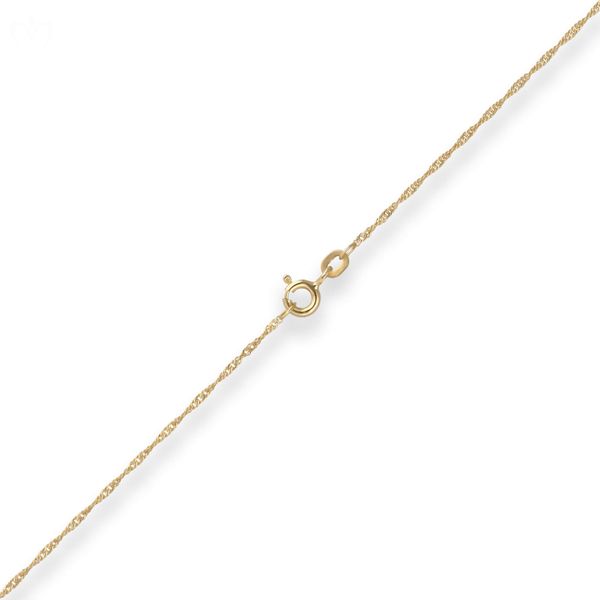 1.2mm Singapurkette aus 333 Gelbgold 55cm