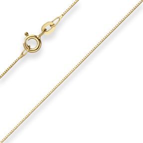 0,6mm Veneziakette Goldkette Collier Halskette aus 333 Gold Gelbgold 42cm