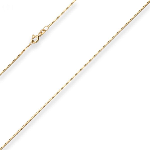 0.9mm Veneziakette aus 333 Gelbgold 45cm