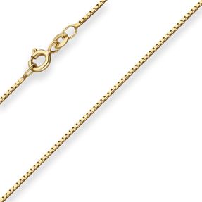 0,9mm Veneziakette Goldkette Collier Halskette aus 333 Gold Gelbgold 50cm